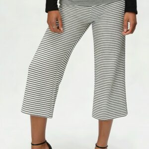 Solid Color High Waist Casual Pants